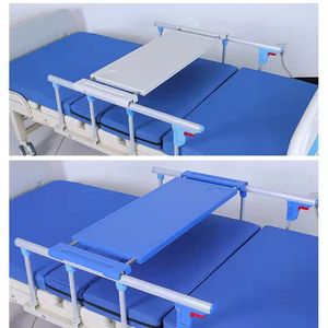 Table de lit d'hôpital extensible rectangulaire, table de chevet médicale pour adultes - Product Image 4