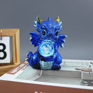 Ornement de <span class=keywords><strong>Dragon</strong></span> de <span class=keywords><strong>Dessin</strong></span> <span class=keywords><strong>Animé</strong></span> Créatif DRB008 Boule à Bulles Écologique Artisanat en Résine pour Décorations de Bureau - Product Image 1