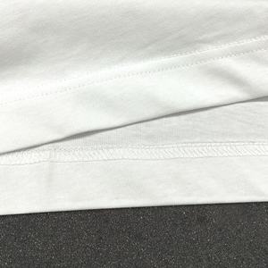 T-shirts personnalisés blancs à col rond pour homme, en coton épais 250 g/m², coupe oversize, style streetwear, t-shirts unis et amples - Product Image 5