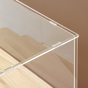 Tối Giản Hiện Đại Xách Tay <span class=keywords><strong>Acrylic</strong></span> Kệ Gỗ Trong Suốt Phân Vùng Mô Hình Đồ Chơi Tay Búp Bê Hiển Thị Với Bụi Bằng Chứng Tính Năng - Product Image 2