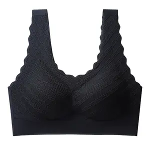 Women Beauty Back Bra Lace BraBralette Sexy Wrapped Chest Camisole Tube Tops Bottoming Vest Gathered Vest Underwear