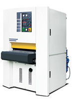 Machine de ponçage et de polissage à tambour à bande large 630 mm en métal, aluminium, fer, acier, résistante à la rouille, avec HMI, PLC, aspiration des poussières, CE