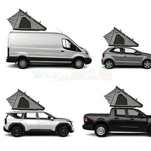 เต็นท์หลังคารถยนต์แบบเปลือกแข็งอะลูมิเนียม สำหรับรถ SUV ขนาดใหญ่ 4x4 พร้อมโครงเหล็กตรง ป้องกันรังสียูวี เต็นท์บนหลังคารถสำหรับตั้งแคมป์ - Product Image 4