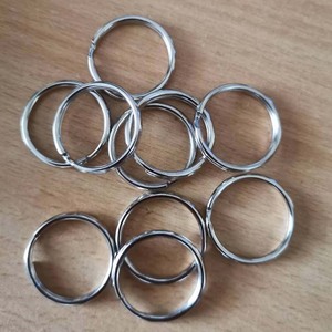 Anahtarlık gümüş düz anahtarlık 30mm bö<span class=keywords><strong>l</strong></span>ünmüş halka konnektörler/1.2 inç Metal anahtarlık/çift döngüler anahtarlık yüzük asmak zincir kanca - Product Image 5