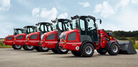 Youngbison Neue Mini-Lader für Landwirtschaft 2,2 Tonnen Diesel Kleiner Kompaktlader 4x4 Radlader mit Hoher Grabkraft