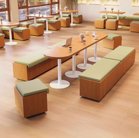 Meubles de Restaurant modernes de Style nordique en vente Table à manger chaise stand canapé banc combinaison pour cafés magasins de thé au lait