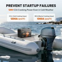 Baterai Lithium LiTime 12V 165Ah Group31 CCA1200A dengan Pemanas Bluetooth untuk Aplikasi Kapal Motor Tempel Laut