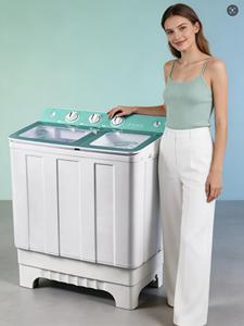 Lave-linge et sèche-linge combinés <span class=keywords><strong>à</strong></span> double cuve de 15 kg, portables, <span class=keywords><strong>à</strong></span> <span class=keywords><strong>chargement</strong></span> <span class=keywords><strong>par</strong></span> le haut, pour le nettoyage des vêtements de la famille, fabriqués en Chine - Product Image 5