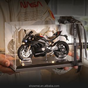 Regalo de Cumpleaños, Motocicleta de Juguete a Escala 1:12, Adornos de Locomotora, Colección con Sonido y Luz, Modelo de Motocicleta de Aleación - Product Image 6