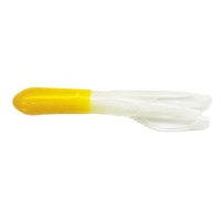 Tube tubulaire creux ver sous appât mou 4.5cm simulation de poulpe crochet en plomb appât souple adapté à la tête de gabarit
