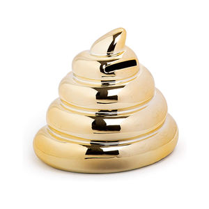 Hucha de cerámica con diseño de caca de oro - Product Image 3