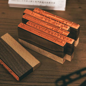 6 видов стилей деревянные журналы с принтом в стиле ретро, кетчуп, девушка, штамп между фрагментами, выгравированный коллаж - Product Image 2