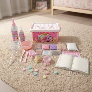 Nouveau kit de slime éducatif DIY en pâte à <span class=keywords><strong>modeler</strong></span> avec 12 couleurs, poudre de paillettes élastiques et outils de modelage - Cadeau unisexe pour les enfants de 5 ans et plus, en boîtes - Product Image 4