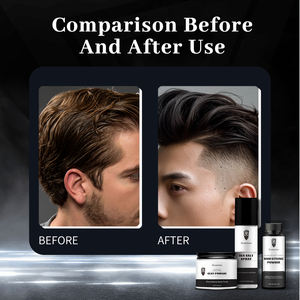 Kit de coiffure personnalisé Premium pour hommes Pommade volumatrice à l'argile en <span class=keywords><strong>poudre</strong></span> Spray au sel de mer pour modeler la texture des cheveux Ensemble de coiffure volumateur - Product Image 6