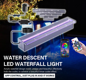 30 Wát Acrylic thác nước ánh sáng 110V 220V nước Descent rèm ánh sáng cho trang trí - Product Image 3