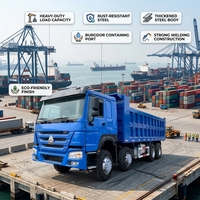 Camion benne SINOTRUK HOWO 6x4 prêt à être expédié pour le Congo (Afrique), benne renforcée de 30 tonnes pour la construction sur routes accidentées