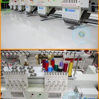 Nouvelle machine à broder Inbro informatisée et automatique à 6 têtes pour la découpe de fil, la dentelle, la sequins et la perlage, pour casquettes de baseball, modèle 1