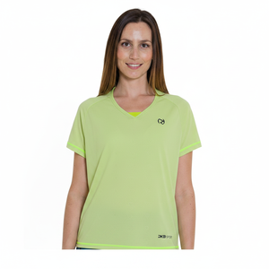 MELFA t-shirt in cotone larga da donna traspirante con motivo a cuore di dimensioni XS Top corto lunghezza Logo decorazione oversize stile aderente - Product Image 2