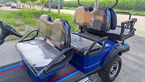 Voiturette de golf électrique tout-terrain 4 places avec châssis en acier surélevé, logo personnalisé, 60V, transport spécial, directement de l'usine - Product Image 6