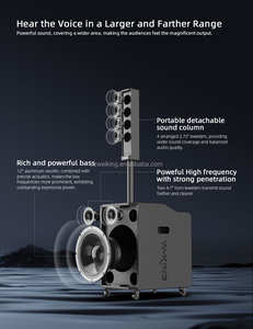Loa cột di động W-KING K30, hệ thống âm thanh PA cho DJ, sự kiện ngoài trời, loa Bluetooth không dây tích hợp pin sạc - Product Image 5