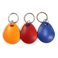 Porte-clés RFID personnalisé AB009 TK4100 EM4200 T5577 programmable et réinscriptible UID 125Khz 13.56Mhz ABS NFC avec porte-clés