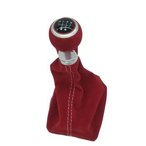 Audi A6 Leather <b>Gear</b> <b>Knob</b> 6-Speed Ergonomic Shift <b>Knob</b> Cover - Product Image 3