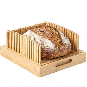Support à pain en bambou 33x18,5x14cm avec déflecteur amovible pour outils de cuisson du pain européen - Product Image 1