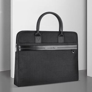 Custom Logo Factory Price Business Travel Laptop Bag Waterproof Document Storage Conference Bags PU <b>Leather</b> <b>Briefcase</b> for Men - Product Image 3