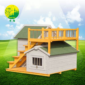 Lit de luxe imperméable pour animaux de compagnie en bois pour extérieur Maison pour chien Modèle solide Vente en gros - Product Image 4