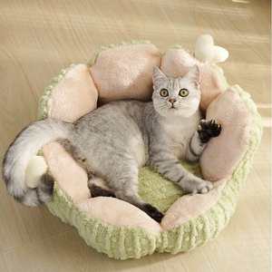 Toptan <span class=keywords><strong>Best</strong></span> Seller köpek yatağı sevimli Donut kabarık kedi yatak yıkanabilir kapalı köpek yastık için çıkarılabilir nefes kaymaz Pet yataklar - Product Image 2