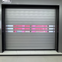 Porte industrielle à rail spiralé, porte rapide avec panneau isolé de 40 mm pour l'usine et le garage domestique