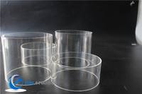 Forme personnalisée acrylique taille épaisseur de paroi couleur transparente claire fonte acrylique tube pour la construction