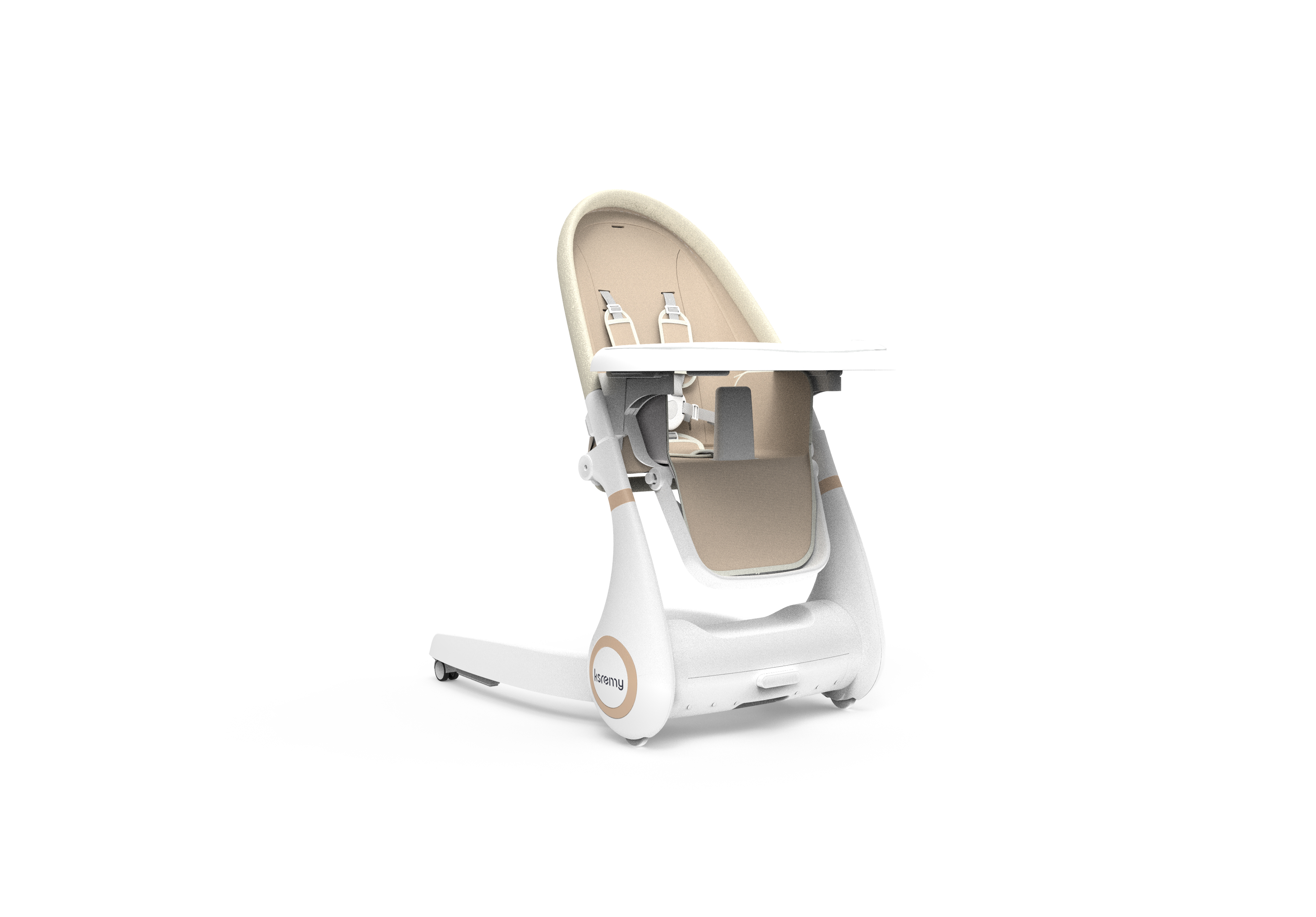 Chaise de salle à manger-kaki