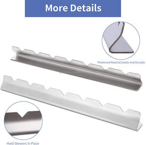 Soporte <span class=keywords><strong>para</strong></span> Brochetas de Barbacoa, Parrilla Grande <span class=keywords><strong>para</strong></span> Brochetas, Soporte de Acero Inoxidable <span class=keywords><strong>para</strong></span> Kebabs, Parrilla <span class=keywords><strong>para</strong></span> Kebabs - Product Image 5