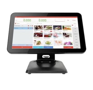 Ripiegabile 15.6 pollici Touch Screen <span class=keywords><strong>POS</strong></span> terminale <span class=keywords><strong>registratore</strong></span> <span class=keywords><strong>di</strong></span> <span class=keywords><strong>cassa</strong></span> <span class=keywords><strong>con</strong></span> LED8-VFD-11.6 pollici 2 ° Display per la <span class=keywords><strong>cassa</strong></span> del Catering - Product Image 3