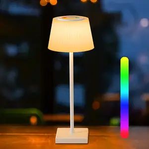 Touch Control Switch Portable Battery Operated Led Rechargeable Table Lamp RGB for Home Decor Chargeable Lamp Light