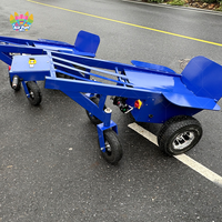 Chariot électrique en acier commercial de 1000 kg, déplacement facile, remorque de voiture, transpalette manuelle pour le déplacement de marchandises gonflables, Airfunpro