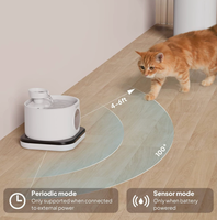 Nouveauté Distributeur d'eau intelligent sans fil pour animaux de compagnie 2,8 L Prism, fonctionne sur batterie, fontaine à eau pour chat