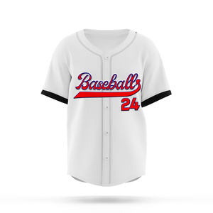 Maillot de baseball OEM pour homme, t-shirt de baseball vierge, uniformes de baseball brodés et imprimés par sublimation - Product Image 2