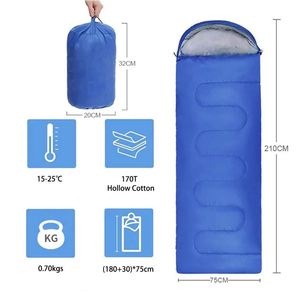 กระเป๋าอุปกรณ์กลางแจ้งสำหรับผู้ใหญ่ กระเป๋าเป้สะพายหลังกันน้ำ ถุงนอนผ้าฝ้ายสำหรับตั้งแคมป์ - Product Image 4