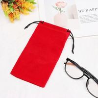 Étui souple personnalisé pour lunettes de soleil homme et femme, pochette colorée pour lunettes, vente en gros