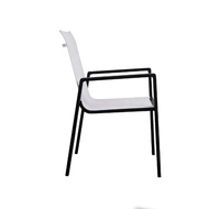 Chaises de salle à manger en aluminium de style antique, empilables, pour terrasse, fête, jardin, café, hôtel et cour extérieure