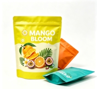 Volledig gekleurd bedrukte, food grade fruitgummi snoepzakken met aangepaste illustratie & logo, snackzakjes, hersluitbare kartonnen verpakking, OEM fabriek