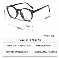 Montures optiques transparentes en acétate pour hommes et femmes, montures de lunettes à bordure complète transparente, tendance de la mode