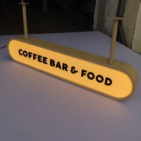 Caisson lumineux de tête de porte extérieure Caisson lumineux coréen en acrylique suspendu double face