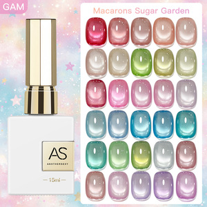 Nouvelle collection Printemps/Été Pastel Candy Manor : Vernis gel effet œil de chat <span class=keywords><strong>mat</strong></span> à perles de verre, éclaircissant et ultra-brillant pour nail art - Product Image 1