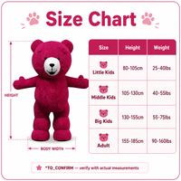 Costume gonflable d'ours en peluche rose pour adultes, idéal pour les fêtes et événements, vente chaude, unisexe, vente en gros, livraison directe