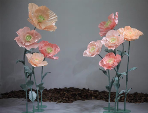 L-001 2026 Nuovo Design Gigante di Papaveri Misti per Decorazioni di Matrimoni, Centri Commerciali e Hotel - Product Image 5