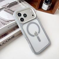 Coque de téléphone magnétique transparente hybride TPU PC antichoc avec protection d'appareil photo pour iPhone 17 Air 16 15 14 Plus 13 12 11 Pro Max
