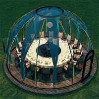 Dôme de jardin transparent personnalisé en polycarbonate pour hôtel, maison de jardin, bâtiment extérieur